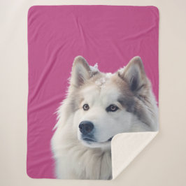 Personalized Dog Photo Blanket Sherpa Deken