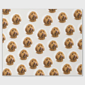 Personalized Dog Photo Cadeaupapier (Vlak)