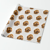 Personalized Dog Photo Cadeaupapier (Uitgerold)