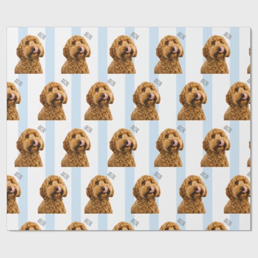 Personalized Dog Photo  | Custom Pet Cadeaupapier (Vlak)