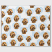 Personalized Dog Photo Custom Pet Cadeaupapier (Vlak)