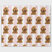 Personalized Dog Photo Custom Pet Cadeaupapier (Vlak)