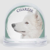 Personalized Dog Photo Custom Pet Keepsake Sneeuwbol (Achterkant)