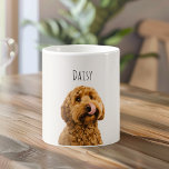 Personalized Dog Photo | Custom Pet Name  Koffiemok<br><div class="desc">Celebrate your furry best friend with this personalized dog photo mug, featuring your pet’s photo and name on a clean white background for a timeless, minimalist look. Designed to fit seamlessly into any kitchen or workspace, this custom mug is perfect for daily coffee, tea, or cozy moments at home. A...</div>
