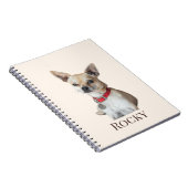 Personalized Dog Photo | Custom Pet Name  Notitieboek (Rechterzijde)
