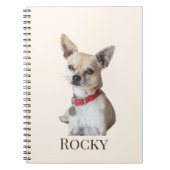 Personalized Dog Photo | Custom Pet Name  Notitieboek (Voorkant)