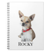 Personalized Dog Photo | Custom Pet Name  Notitieboek (Voorkant)