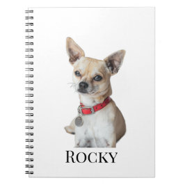 Personalized Dog Photo | Custom Pet Name  Notitieboek