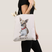 Personalized Dog Photo | Custom Pet Name  Tote Bag (Dichtbij)