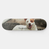 Personalized Dog Photo Family name Persoonlijk Skateboard (Horizontaal)