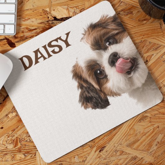 Personalized Dog Photo & Name Mouse Pad Muismat