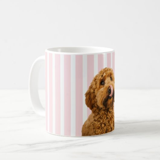 Personalized Dog Photo Pet Lover Gift Koffiemok (Voorkant links)