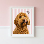 Personalized Dog Photo Poster | Custom Pet Name 