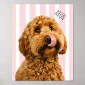 Personalized Dog Photo Poster | Custom Pet Name  (Voorkant)
