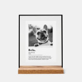 Personalized Dog Photo Print Dictionary Definition Acryl Bord (Voorkant)