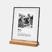 Personalized Dog Photo Print Dictionary Definition Acryl Bord (Hoek)