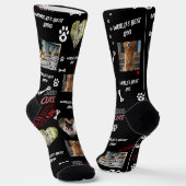 Personalized Dog Photo Socks - Custom Name Sokken (Gebogen)