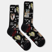 Personalized Dog Photo Socks - Custom Name  Sokken (Rechts)