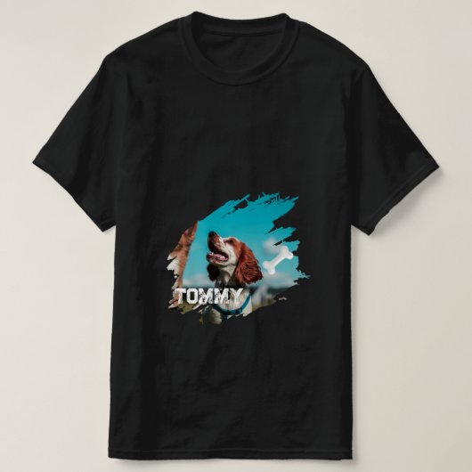 Personalized Dog Photo T-Shirt (Design voorkant)
