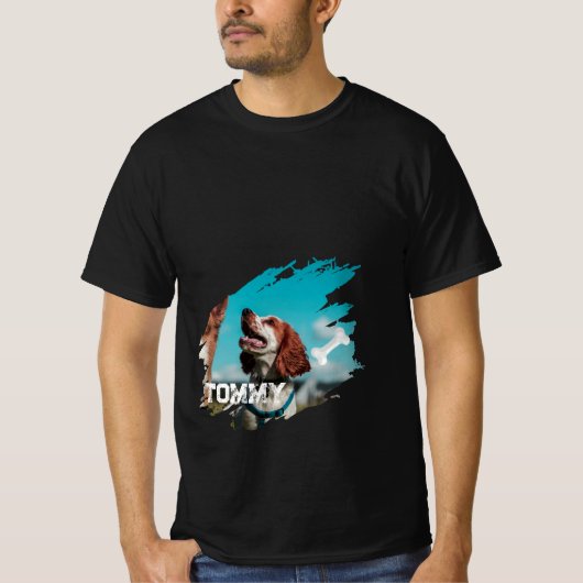 Personalized Dog Photo T-Shirt (Voorkant)