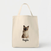 Personalized dog photo tote bag, personalized  cat bag (Voorkant)