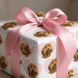 Personalized Dog Photo Valentine Cadeaupapier