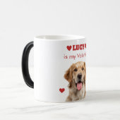 Personalized Dog Photo Valentine’s Day Mug Magische Mok (Voorkant links)