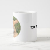 Personalized Dog Photo with Text | Custom Gift Grote Koffiekop (Voorkant)