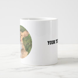 Personalized Dog Photo with Text | Custom Gift Grote Koffiekop