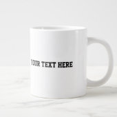 Personalized Dog Photo with Text | Custom Gift Grote Koffiekop (Rechts)