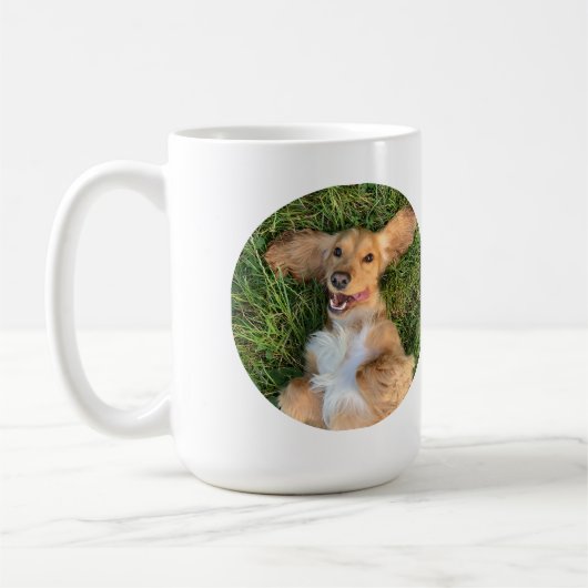 Personalized Dog Photo with Text | Custom Gift Koffiemok (Links)