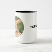 Personalized Dog Photo with Text | Custom Gift Mok (Midden)