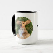 Personalized Dog Photo with Text | Custom Gift Mok (Voorkant links)