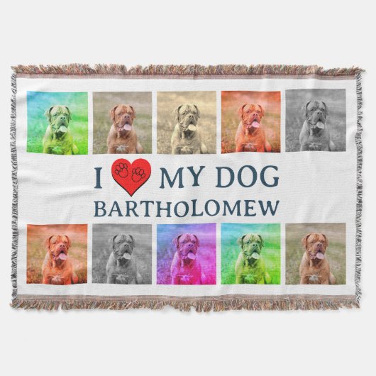 Personalized Dog Pop Art Pet Lover Gift Deken (Voorkant)