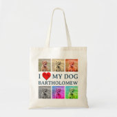 Personalized Dog Pop Art Pet Lover Gift Tote Bag (Voorkant)