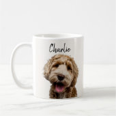 Personalized Dog Portrait Coffee with Custom Name Koffiemok (Links)