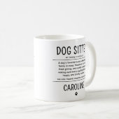 Personalized Dog Sitter Pet Sitter Funny Gifts Koffiemok (Voorkant rechts)