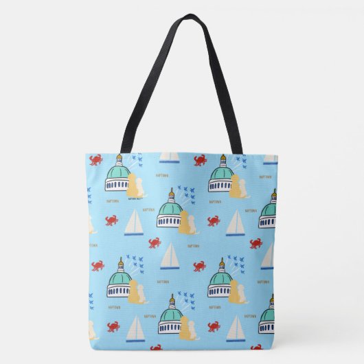 Personalized Dog's Tas - Annapolis Land, Air, Zee (Voorkant)