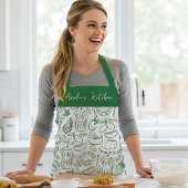 Personalized Dolce Vita Food Pattern Green Schort