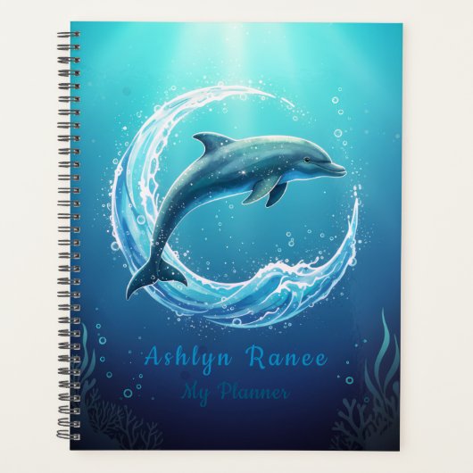 Personalized Dolphin Planner (Voorkant)