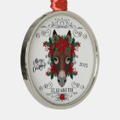 Personalized Donkey Christmas Ornament Keepsake (Rechts)