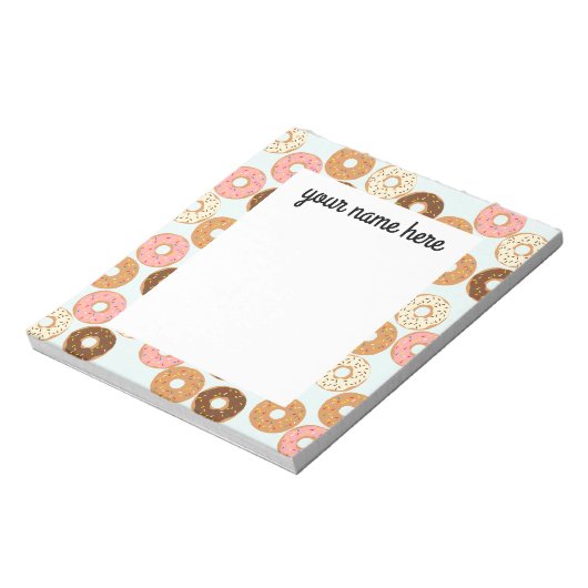 Personalized Donuts Notepad Notitieblok (Linkerzijde)