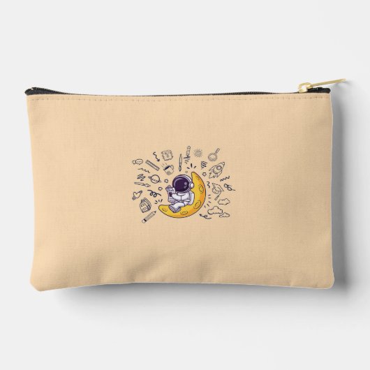 Personalized Doodle Space Planets Back to School Etui (Achterkant)