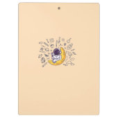 Personalized Doodle Space Planets Back to School Klembord (Achterkant)