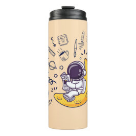 Personalized Doodle Space Planets Back to School Thermosbeker