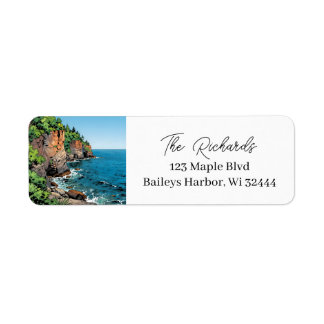 Personalized Door County Wisconsin  Etiket
