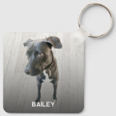 Personalized Double Sided Pet Dog Two Photo Sleutelhanger (Achterkant)