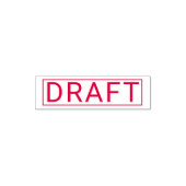Personalized DRAFT Label Self Inking Stamp Design Zelfinktende Stempel (Design)