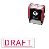 Personalized DRAFT Label Self Inking Stamp Design Zelfinktende Stempel (In situ)