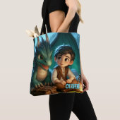 Personalized Dragon Adventure Tote Bag for Kids (Dichtbij)